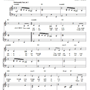 Mindi Dickstein Could You Musik Noten - Piano, Vocal & Guitar Chords - 51853-0