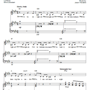 Mindi Dickstein I'd Be Delighted Musik Noten - Piano, Vocal & Guitar Chords - 51873-0