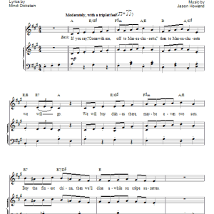 Mindi Dickstein Off To Massachusetts Musik Noten - Piano, Vocal & Guitar Chords - 51871-0