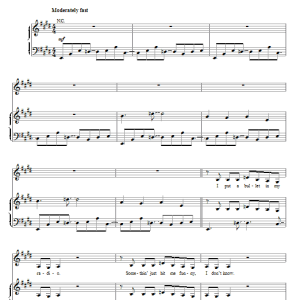 Miranda Lambert Maintain The Pain Musik Noten - Piano, Vocal & Guitar Chords - 80483-0