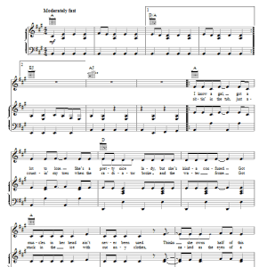 Miranda Lambert That's The Way The World Goes 'Round Musik Noten - Piano, Vocal & Guitar Chords - 80486-0