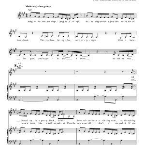 Miranda Lambert Vice Musik Noten - Piano, Vocal & Guitar Chords - 173042-0