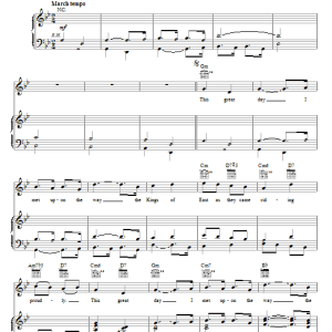 M.L. Hohman March Of The Three Kings Musik Noten - Piano, Vocal & Guitar Chords - 59288-0