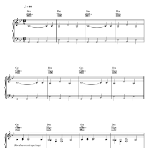Moby Sleep Alone Musik Noten - Piano, Vocal & Guitar Chords - 115118-0