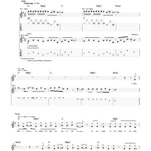 Modest Mouse Ocean Breathes Salty Musik Noten - Guitar Tab - 31744-0