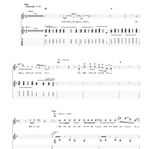 Modest Mouse The Good Times Are Killing Me Musik Noten - Guitar Tab - 31742-0