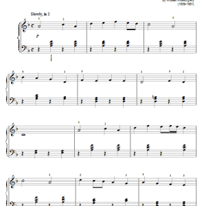 Modest Mussorgsky Prelude To Khovanshchina Musik Noten - Easy Piano - 76046-0