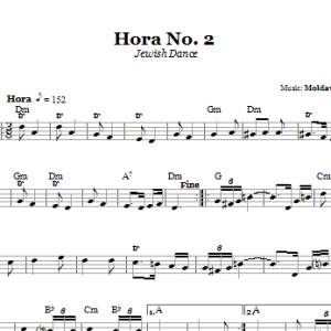 Moldavian Folk Tune Hora No. 2 (Jewish Dance) Musik Noten - Lead Sheet / Fake Book - 66593-0
