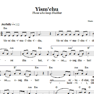 Molitzer Rebbe Yism'chu (Those Who Keep The Sabbath) Musik Noten - Lead Sheet / Fake Book - 66386-0