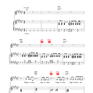 Moloko Sing It Back Musik Noten - Piano, Vocal & Guitar Chords - 14708-0