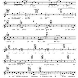 Mondo Rock Come Said The Boy Musik Noten - Lead Sheet / Fake Book - 38952-0