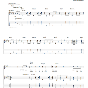 Monte Montgomery All I Can Do Musik Noten - Guitar Tab - 77256-0