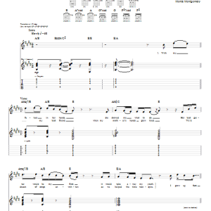 Monte Montgomery My Mother's Hands Musik Noten - Guitar Tab - 77254-0