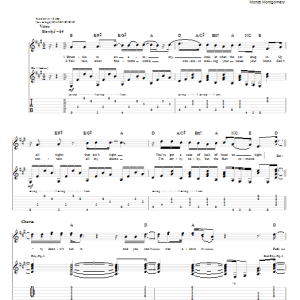 Monte Montgomery Sorry Doesn't Cut It Musik Noten - Guitar Tab - 77255-0