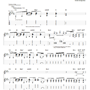 Monte Montgomery Wishing Well Musik Noten - Guitar Tab - 77262-0