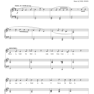 Monty Python's Spamalot Robin's Song Musik Noten - Piano & Vocal - 63214-0
