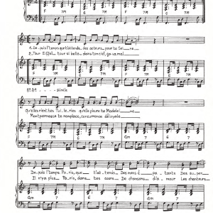 Mort Shuman Paris Paris Musik Noten - Piano & Vocal - 119525-0