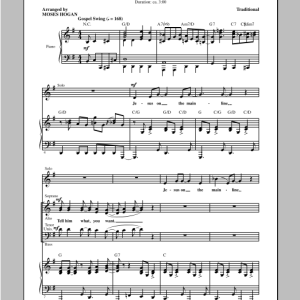 Moses Hogan Jesus On The Mainline Musik Noten - SATB Choir - 97596-0