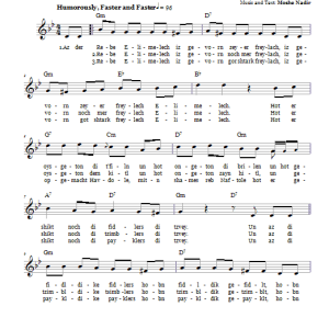 Moshe Nadir Der Rebbe Elimelech (The Rebbe Elimelech) Musik Noten - Lead Sheet / Fake Book - 65965-0