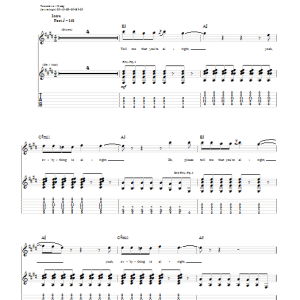 Motion City Soundtrack Everything Is Alright Musik Noten - Guitar Tab - 74839-0