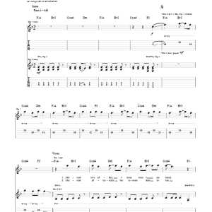 Motion City Soundtrack When You're Around Musik Noten - Guitar Tab - 74843-0
