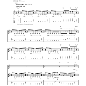 Motley Crue Live Wire Musik Noten - Guitar Tab - 170064-0