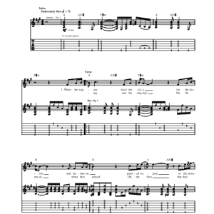 Mountain Theme For An Imaginary Western Musik Noten - Piano, Vocal & Guitar Chords - 70680-0
