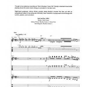 Muddy Waters Sad, Sad Day Musik Noten - Guitar Tab - 171702-0