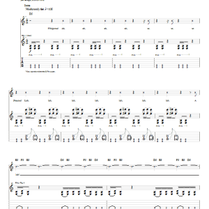 Mudvayne Dig Musik Noten - Guitar Tab - 63354-0