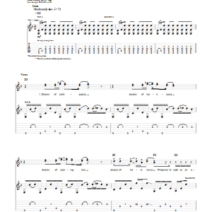 Mudvayne Fall Into Sleep Musik Noten - Guitar Tab - 53076-0