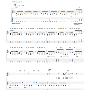 Mudvayne Pushing Through Musik Noten - Guitar Tab - 53078-0