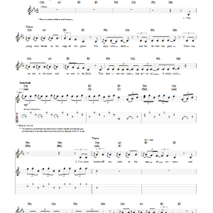 Mumford & Sons Dust Bowl Dance Musik Noten - Guitar Tab - 80157-0