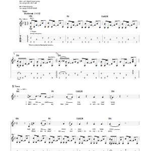 Mumford & Sons I Gave You All Musik Noten - Guitar Tab - 80155-0