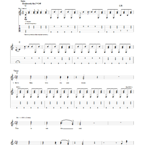 Mumford & Sons Sigh No More Musik Noten - Guitar Tab - 80154-0