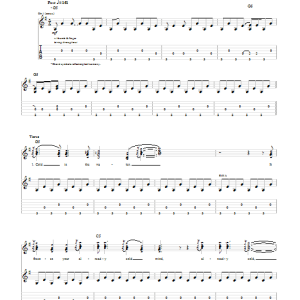 Mumford & Sons Timshel Musik Noten - Guitar Tab - 80159-0