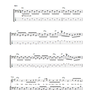 Muse Muscle Museum Musik Noten - Bass Guitar Tab - 152893-0