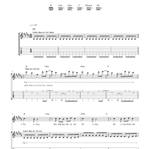 Muse Starlight Musik Noten - Guitar Tab - 165216-0