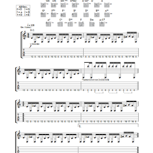 Muse Stockholm Syndrome Musik Noten - Guitar Tab - 165245-0
