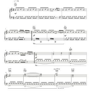 Muse The 2nd Law: Unsustainable Musik Noten - Piano, Vocal & Guitar Chords - 164760-0