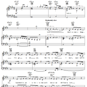 Musiq Soulchild Love Musik Noten - Piano, Vocal & Guitar Chords - 52726-0