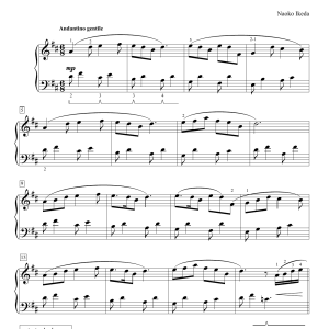 Naoko Ikeda Soft Rain (Azisai) Musik Noten - Educational Piano - 88130-0