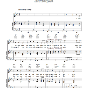 Nat King Cole A Nightingale Sang In Berkeley Square Musik Noten - Piano, Vocal & Guitar Chords - 44822-0