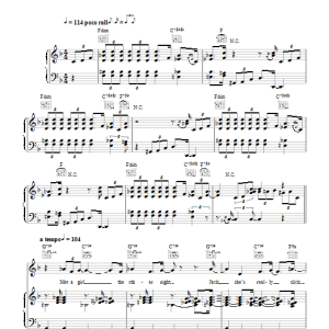 Nat King Cole But She's My Buddy's Chick Musik Noten - Piano, Vocal & Guitar Chords - 104317-0