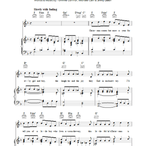 Nat King Cole The Little Boy That Santa Claus Forgot Musik Noten - Piano, Vocal & Guitar Chords - 39442-0