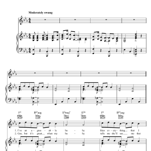 Nat King Cole Walkin' My Baby Back Home Musik Noten - Piano, Vocal & Guitar Chords - 45360-0
