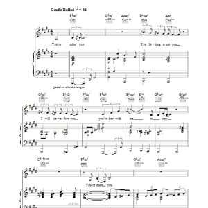 Natalie Cole You're Mine, You Musik Noten - Piano, Vocal & Guitar Chords - 29568-0