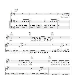 Natalie Imbruglia Beauty On The Fire Musik Noten - Piano, Vocal & Guitar Chords - 104207-0
