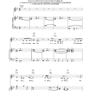 Natalie Imbruglia Identify Musik Noten - Piano, Vocal & Guitar Chords - 18007-0