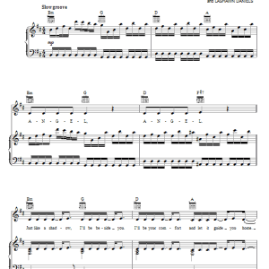 Natasha Bedingfield Angel Musik Noten - Piano, Vocal & Guitar Chords - 67035-0