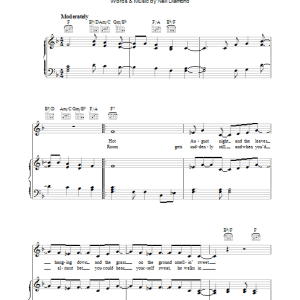Neil Diamond Brother Love's Travelling Salvation Show Musik Noten - Piano, Vocal & Guitar Chords - 36989-0